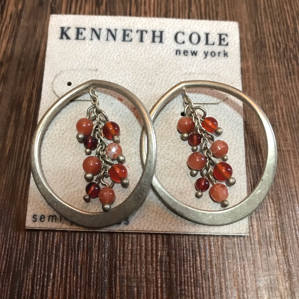 ❤️Host Pick❤️ NWT Kenneth Cole Brushed Gold Semi-Precious Stone post earrings
